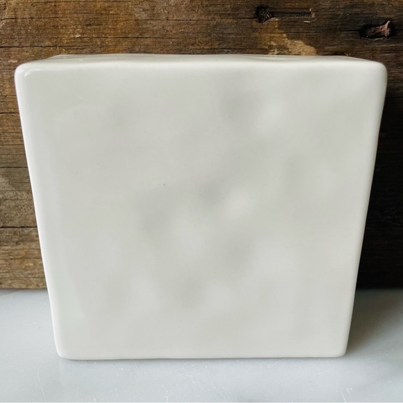 Rae Dunn•EVOLVE.•Original Watercolor Floral•4”x 4” Ceramic Statement Piece🌼 - Picture 6 of 11